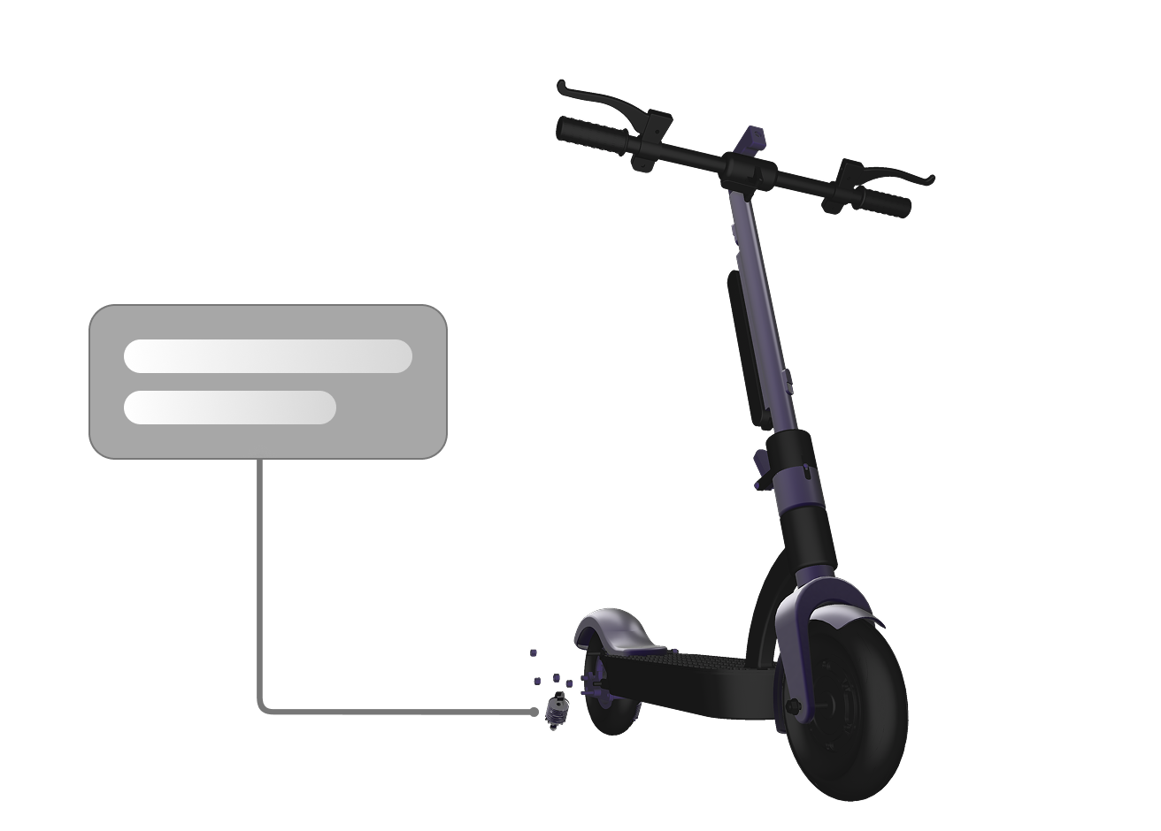 Technician following visual steps