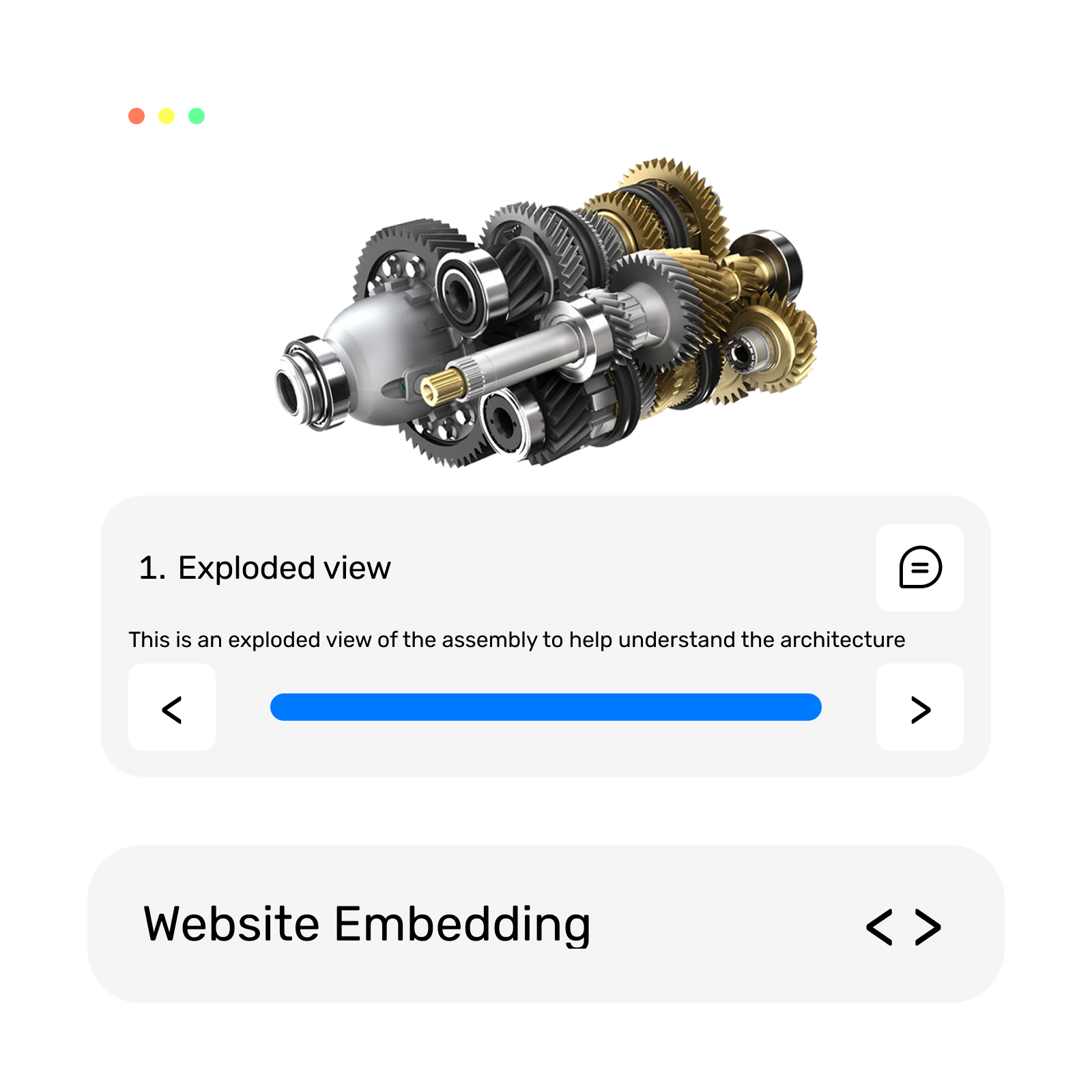 website embedding feature
