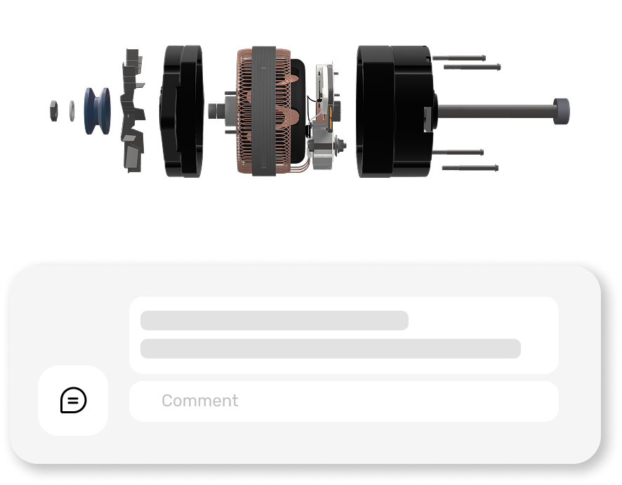 Technician following visual steps